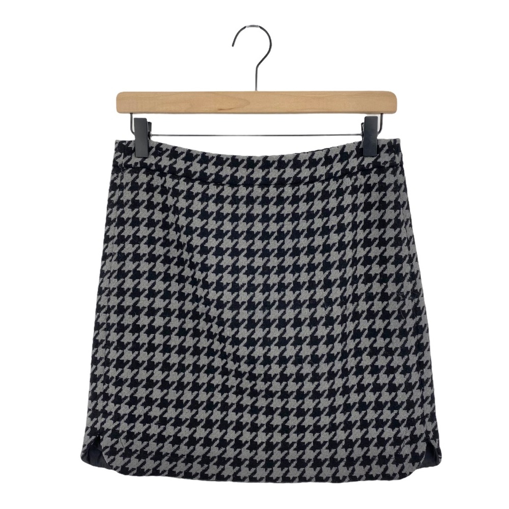 J. Crew Wool Houndstooth Mini Skirt Size 0